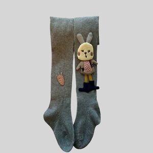 Girls tights with 3D pattern Size 4-5 years